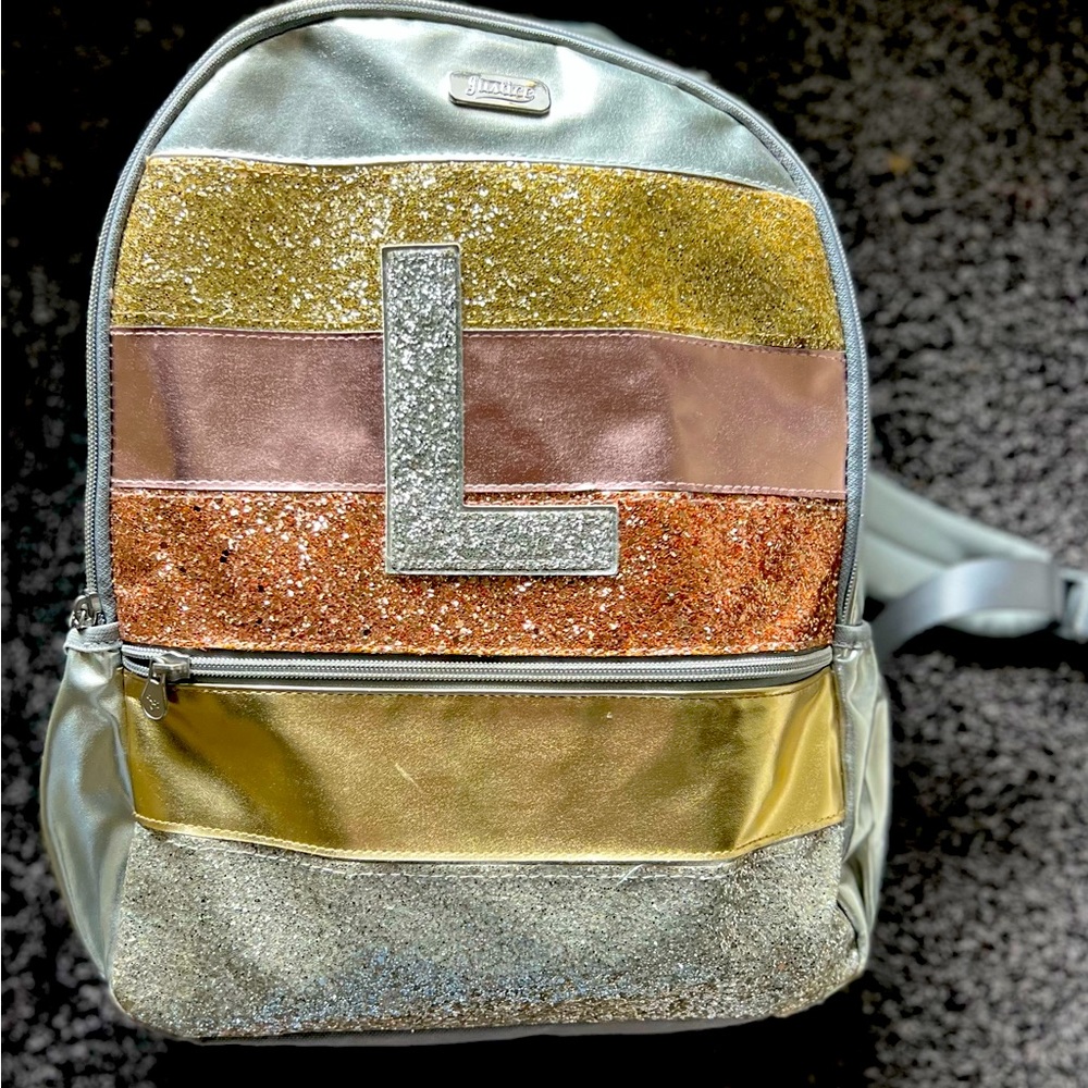 Letter L metallic backpack